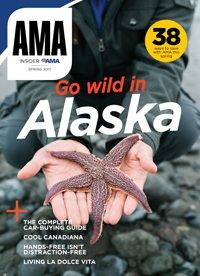 Cover of AMA Insider Magazine spring 2017 with a man holding a starfish.