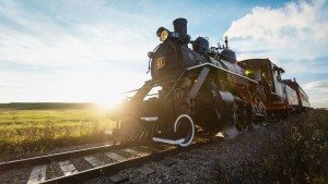 Alberta Train Prairie Railway Steam Engine Locomotive