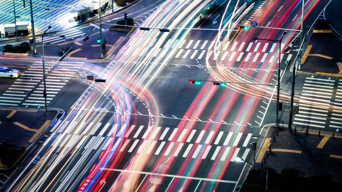 Two Cars Turning Left Intersection