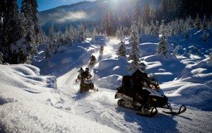 winter activities whistler snowmobiling