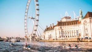ways to see europe london thames river kayaking