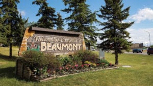 beaumont alberta sign welcome