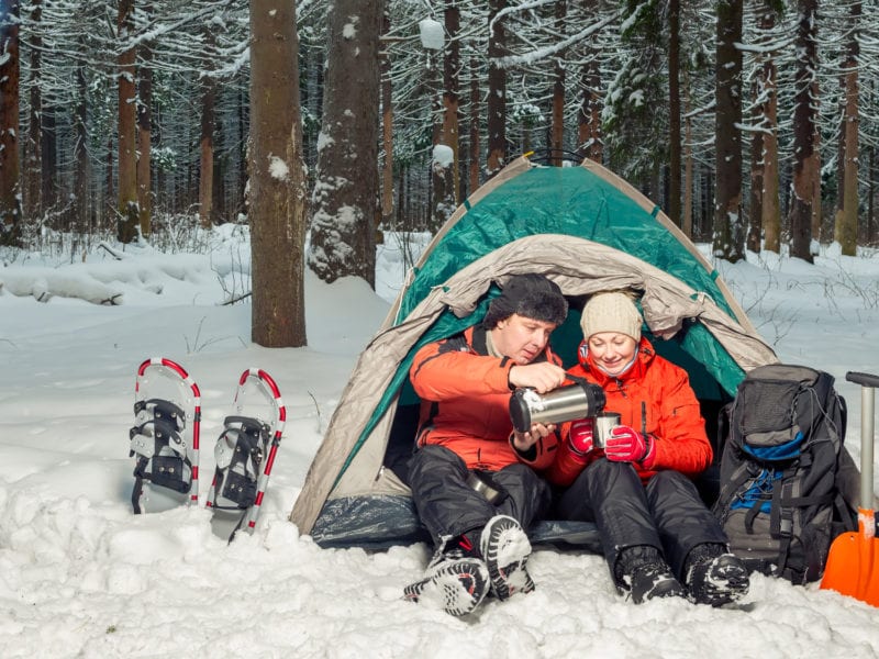 How to Keep Warm on an Alberta Winter Camping Trip