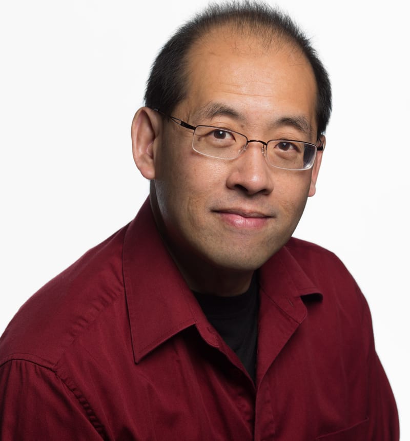 headshot of Alberta author Marty Chan